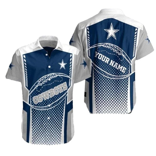 Personalized Dallas Cowboys Logo Gridiron Spirit Hawaiian Shirt - Moonbestprint