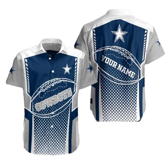 Personalized Dallas Cowboys Logo Gridiron Spirit Hawaiian Shirt - Moonbestprint