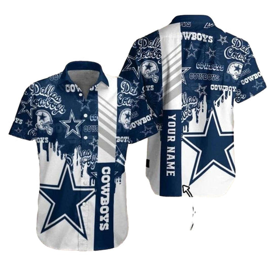 Personalized Dallas Cowboys Logo Legacy Graffiti Hawaiian Shirt - Moonbestprint