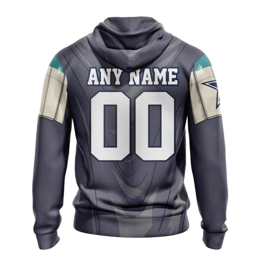 Personalized Dallas Cowboys Mandalorian And Baby Yoda AOP Hoodie - Moonbestprint