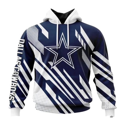 Personalized Dallas Cowboys Motocross Concept Pattern AOP Hoodie - Moonbestprint