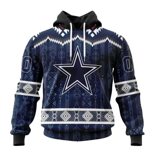 Personalized Dallas Cowboys Native Concepts Pattern AOP Hoodie - Moonbestprint