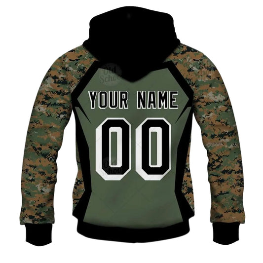 Personalized Dallas Cowboys Veterans Day Style Camo AOP Hoodie - Moonbestprint