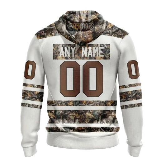 Personalized Dallas Cowboys White Camo Hunting AOP Hoodie - Moonbestprint