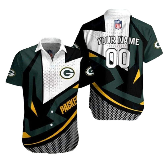 Personalized Dazzling Play Green Bay Packers Hawaiian Shirt - Moonbestprint