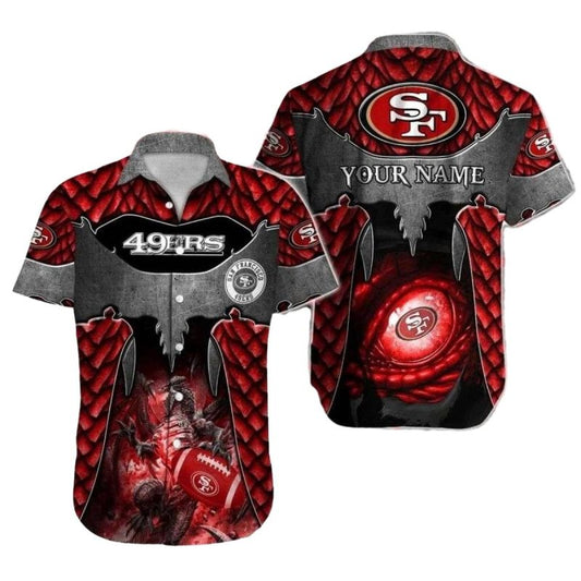 Personalized Dragon's Breath 49ers Mystical Red Hawaiian Shirt - Moonbestprint