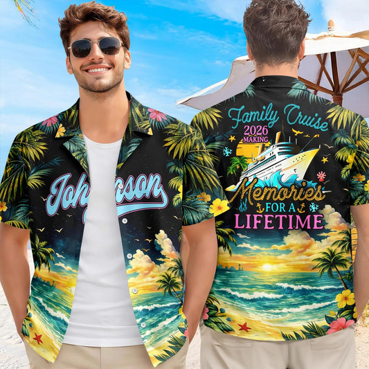 Personalized Family Cruise 2026 Making Memories For A Lifetime Hawaii Shirt, 250th Anniversary Gift Moonbestprint