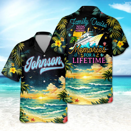 Personalized Family Cruise 2026 Making Memories For A Lifetime Hawaii Shirt, 250th Anniversary Gift Moonbestprint