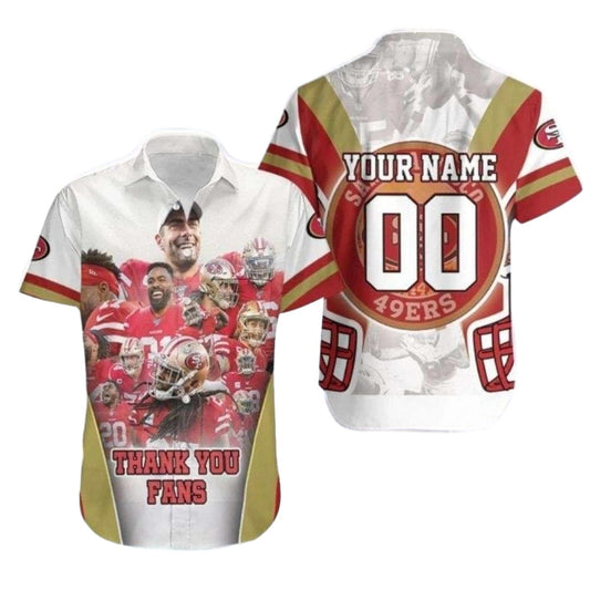 Personalized Fan Appreciation Team Collage 49ers Hawaiian Shirt - Moonbestprint