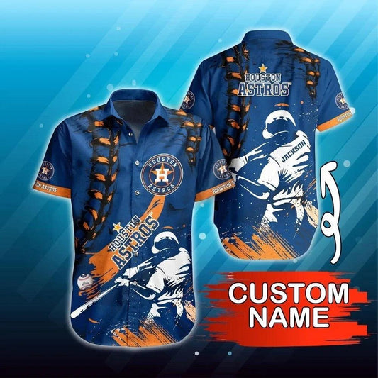 Personalized Houston Baseball Team Astross Casual Shirt, MLB Hawaiian Shirt Moonbestprint