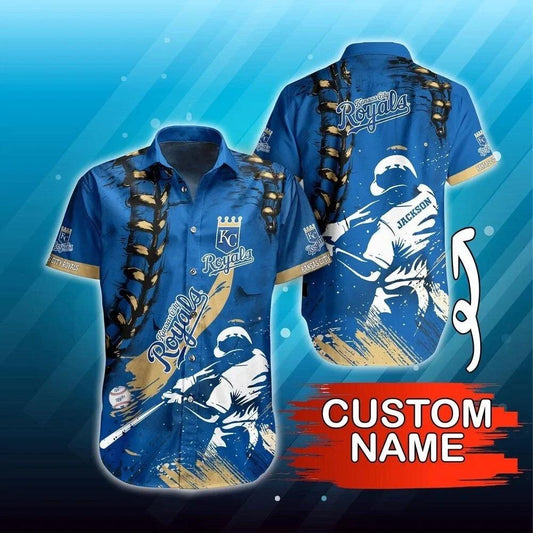 Personalized Kansas City Baseball Team Royalss Hawaiian Shirt, MLB Hawaiian Shirt Moonbestprint