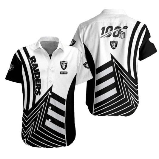 Personalized Las Vegas Raiders Centennial Sweep 100 Hawaiian Shirt - Moonbestprint