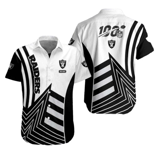 Personalized Las Vegas Raiders Centennial Sweep 100 Hawaiian Shirt - Moonbestprint