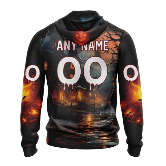 Personalized Las Vegas Raiders Clown Halloween AOP Hoodie - Moonbestprint