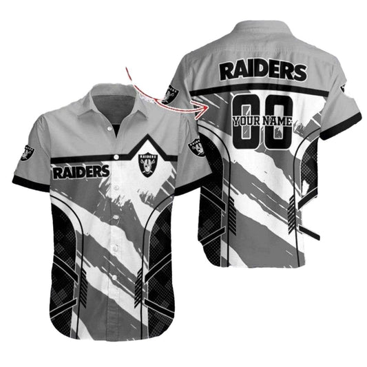 Personalized Las Vegas Raiders Dynamic Play Tropical Hawaiian Shirt - Moonbestprint