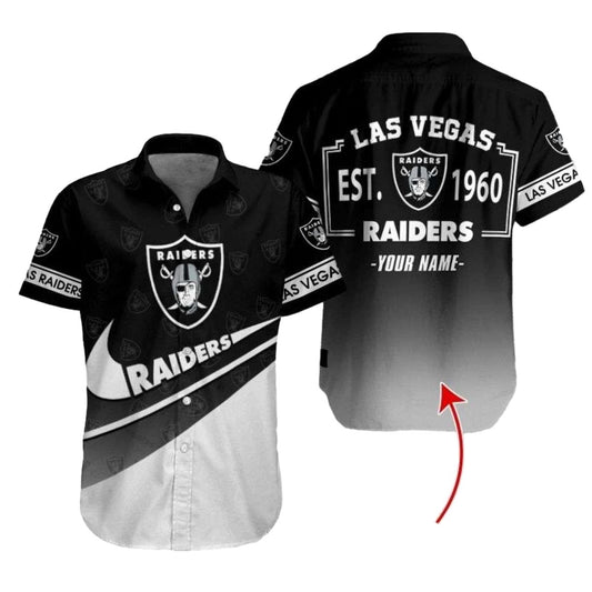 Personalized Las Vegas Raiders Est 1960 Hawaiian Shirt - Moonbestprint