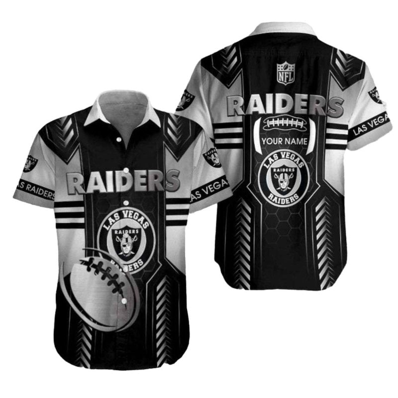 Personalized Las Vegas Raiders Football Fervor Hawaiian Shirt - Moonbestprint