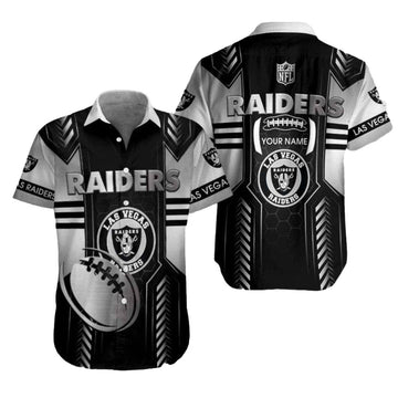 Personalized Las Vegas Raiders Football Fervor Hawaiian Shirt - Moonbestprint