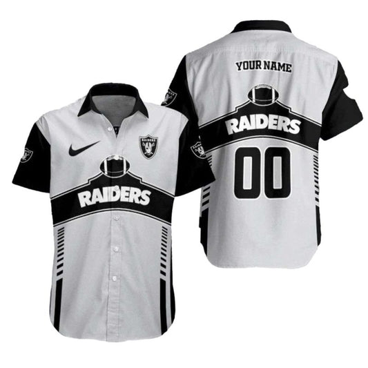 Personalized Las Vegas Raiders Game Day Athletic Hawaiian Shirt - Moonbestprint