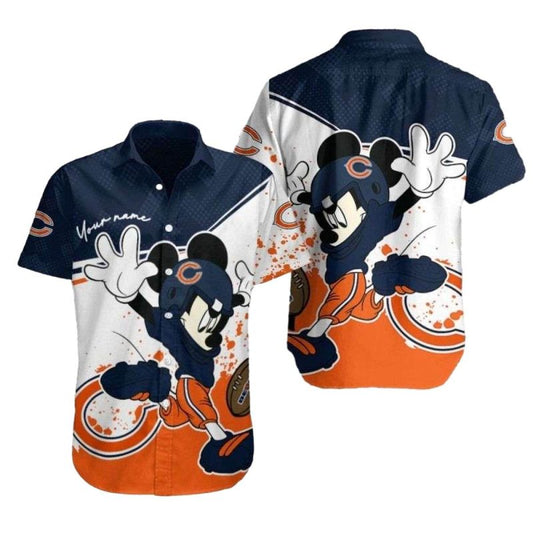 Personalized Mascot Mashup Playful Mickey Bears Fan Hawaiian Shirt - Moonbestprint