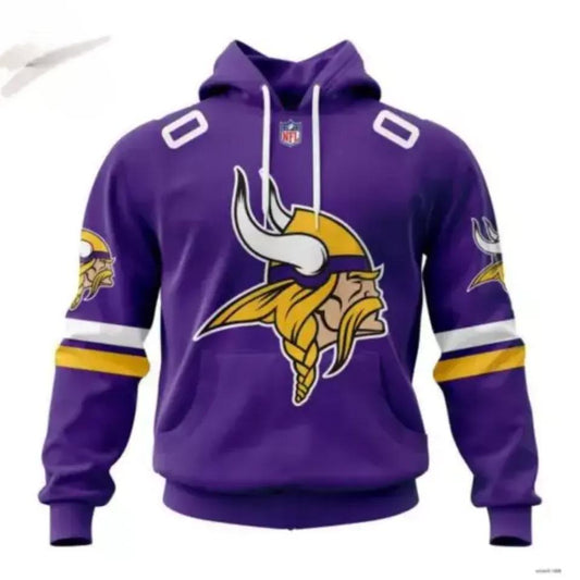 Personalized Minnesota Vikings 3D Hoodie, NFL Hoodie Moonbestprint