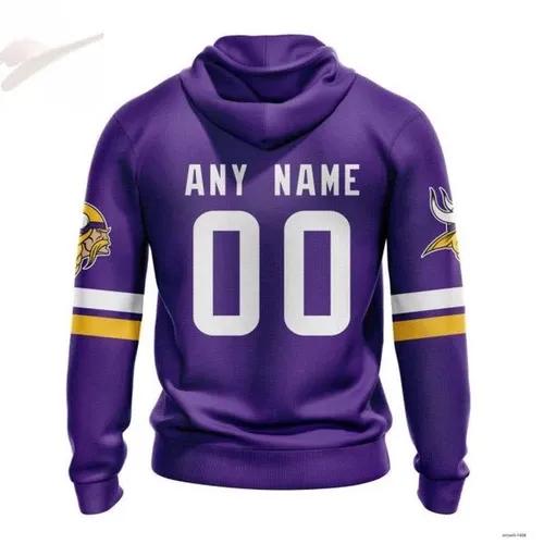 Personalized Minnesota Vikings 3D Hoodie, NFL Hoodie Moonbestprint