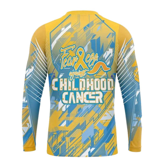 Personalized Minnesota Vikings Childhood Cancers AOP Sweatshirt - Moonbestprint