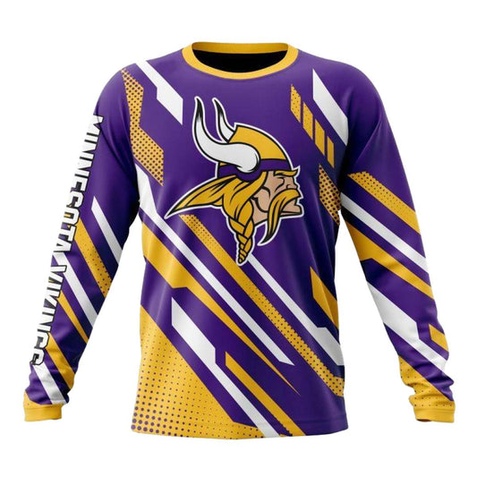 Personalized Minnesota Vikings MotoCross Concept AOP Sweatshirt - Moonbestprint
