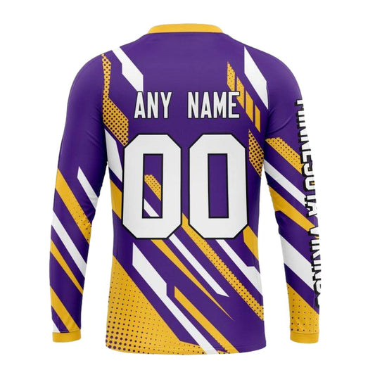Personalized Minnesota Vikings MotoCross Concept AOP Sweatshirt - Moonbestprint