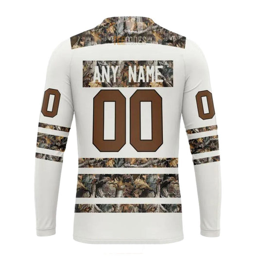 Personalized Minnesota Vikings White Camo Hunting AOP Sweatshirt - Moonbestprint