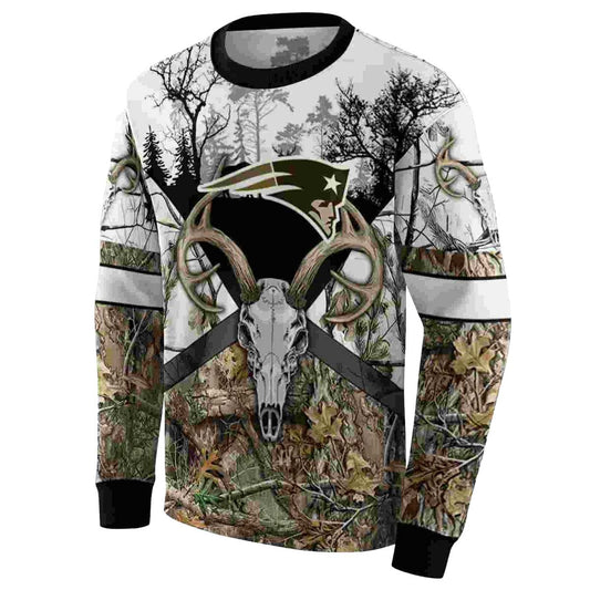 Personalized New England Patriots Forest Silhouette AOP Sweatshirt - Moonbestprint