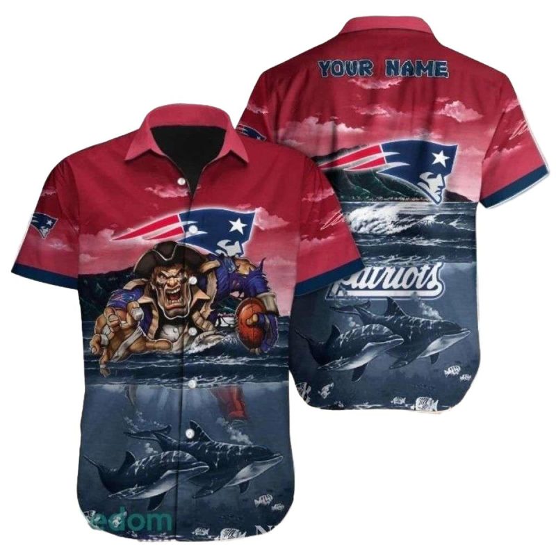 Personalized New England Patriots Oceans Game Hawaiian Shirt - Moonbestprint