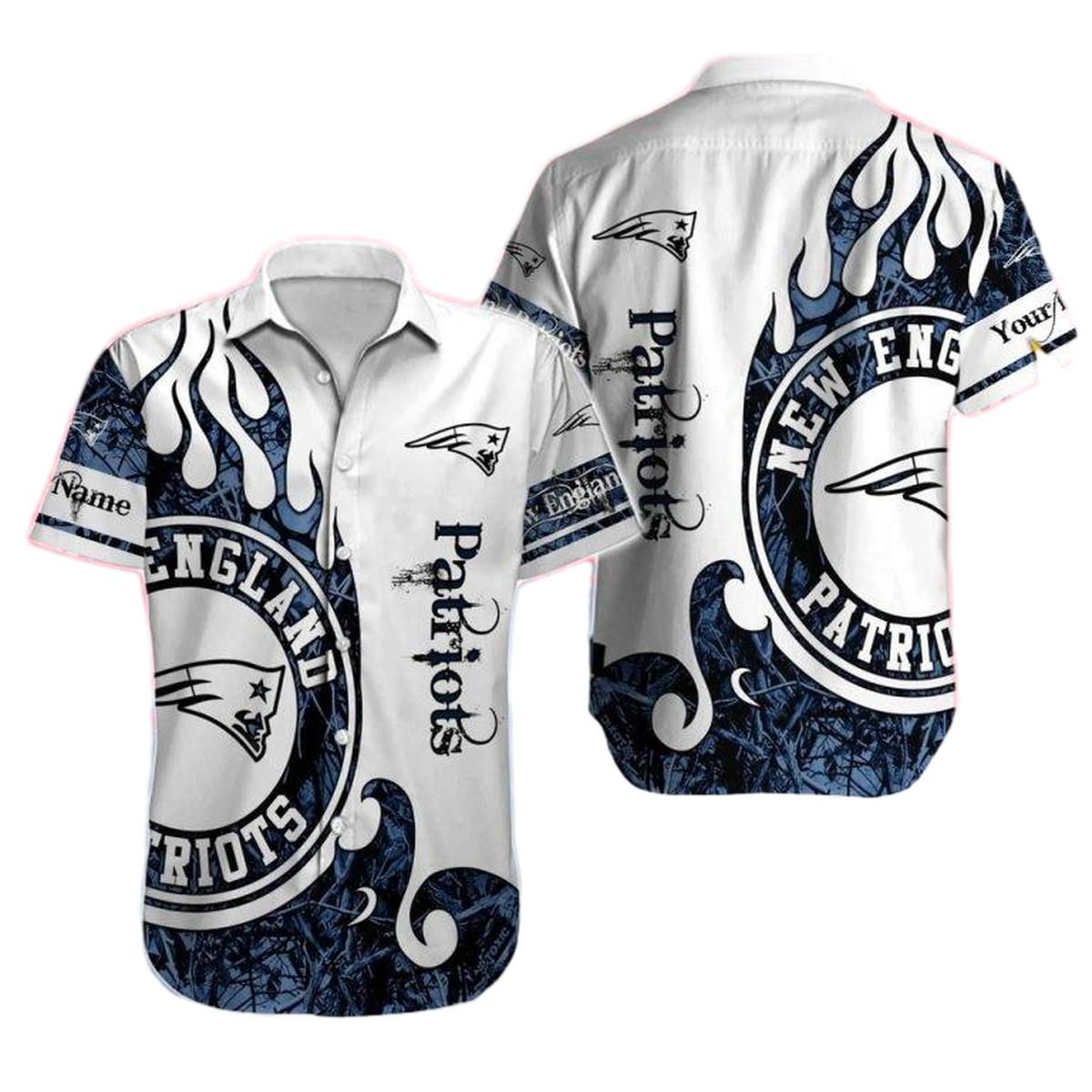 Personalized New England Patriots Realtree Hunting Hawaiian Shirt - Moonbestprint