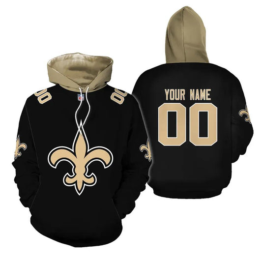 Personalized New Orleans Saints 3D Hoodie, NFL Hoodie Moonbestprint