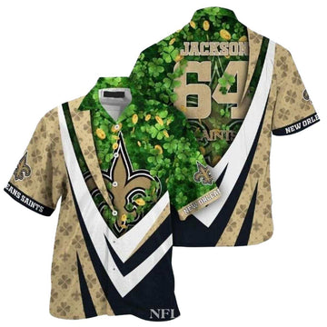 Personalized New Orleans Saints And St Patrick's Day Hawaiian Shirt - Moonbestprint