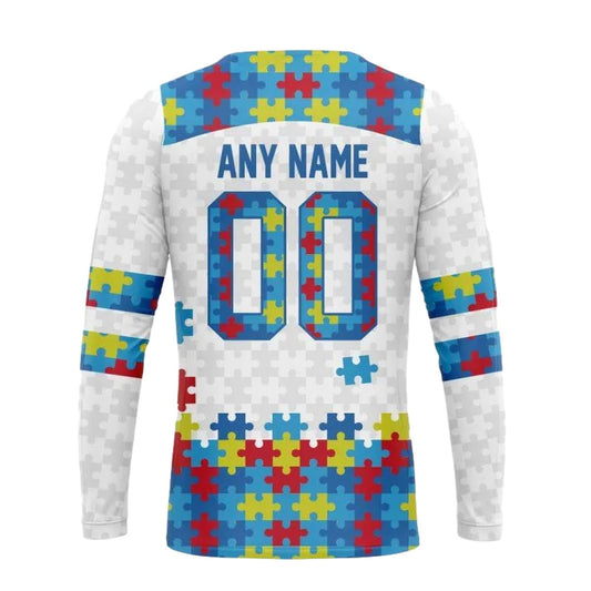 Personalized New Orleans Saints Autism Awareness AOP Sweatshirt - Moonbestprint