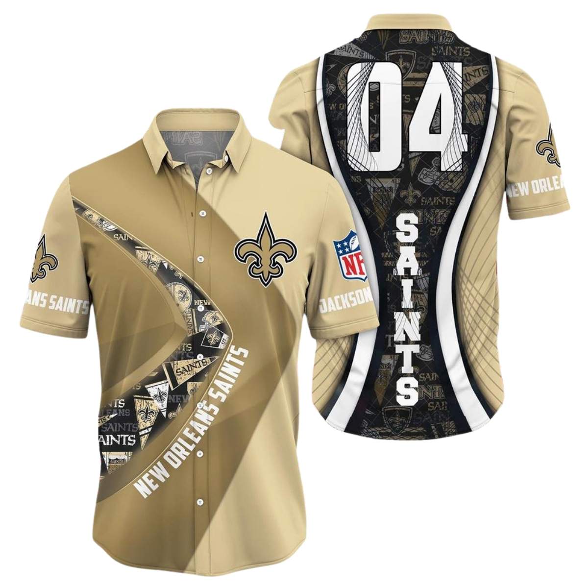 Personalized New Orleans Saints Game Day Vibes Super Bowl Hawaiian Shirt - Moonbestprint