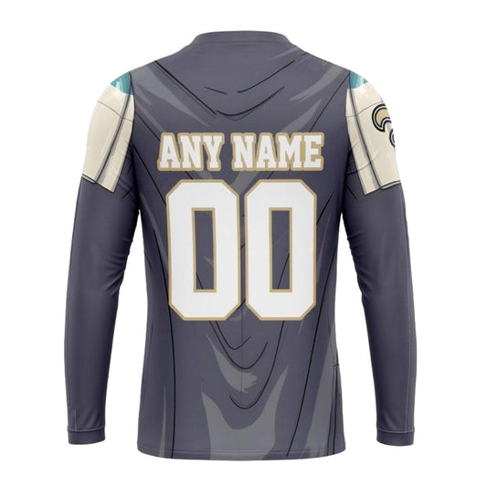 Personalized New Orleans Saints Mandalorian And Baby Yoda AOP Sweatshirt - Moonbestprint