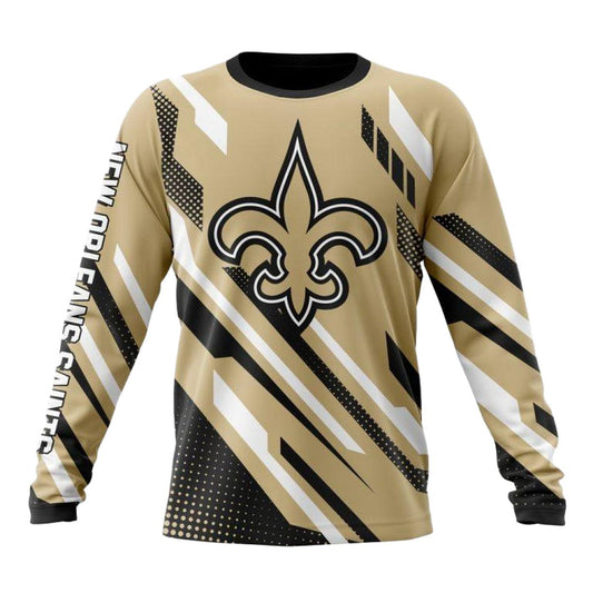 Personalized New Orleans Saints MotoCross Concept Pattern AOP Sweatshirt - Moonbestprint