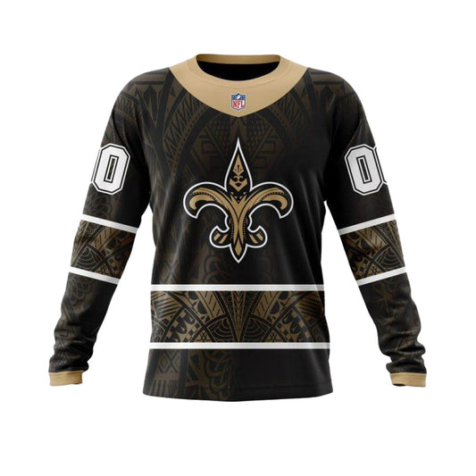 Personalized New Orleans Saints Native With Samoa Culture AOP Sweatshirt - Moonbestprint