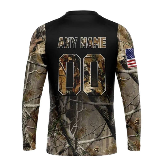 Personalized New Orleans Saints Special Camo And US Flag Realtree AOP Sweatshirt - Moonbestprint