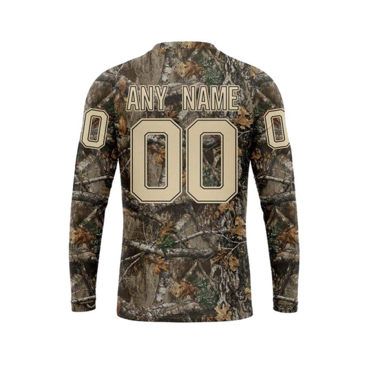 Personalized New Orleans Saints Special Hunting Camo AOP Sweatshirt - Moonbestprint