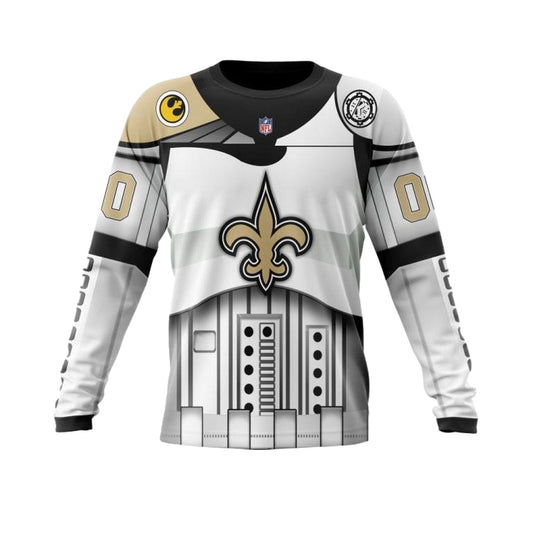 Personalized New Orleans Saints Star Wars Cosplay AOP Sweatshirt - Moonbestprint
