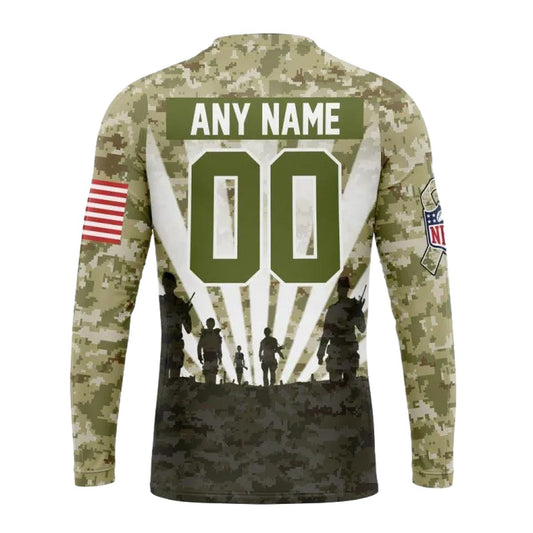 Personalized New Orleans Saints Veterans And Families AOP Sweatshirt - Moonbestprint