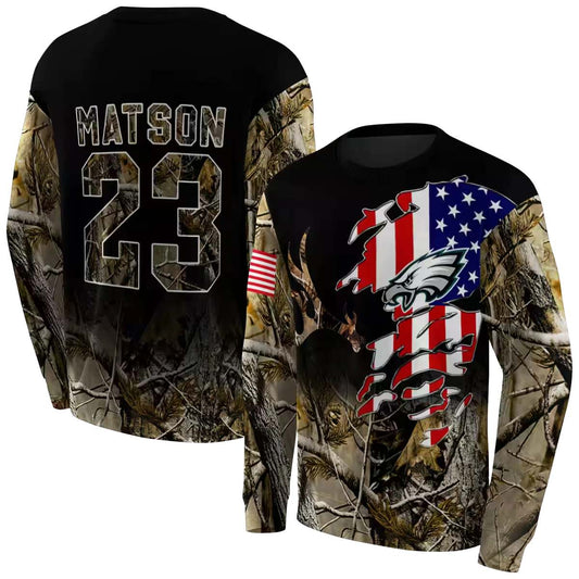 Personalized Philadelphia Eagles Tree Camo Aop Sweatshirt - Moonbestprint
