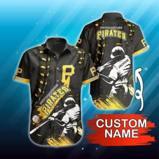 Personalized Pittsburgh Baseball Team Piratess Hawaiian Shirt, MLB Hawaiian Shirt Moonbestprint