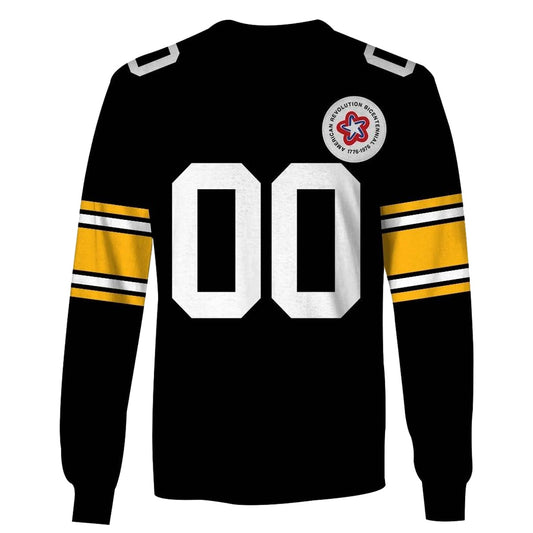 Personalized Pittsburgh Steelers 1975 Vintage Throwback Jersey AOP Sweatshirt - Moonbestprint