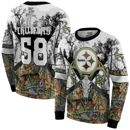 Personalized Pittsburgh Steelers Forest Silhouette AOP Sweatshirt - Moonbestprint