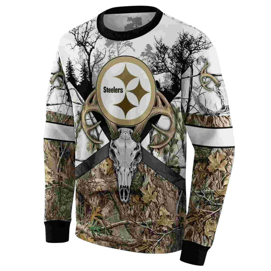 Personalized Pittsburgh Steelers Forest Silhouette AOP Sweatshirt - Moonbestprint