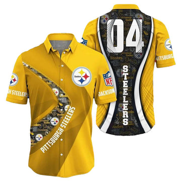 Personalized Pittsburgh Steelers Logo Game Day Vibes Super Bowl 2025 Hawaiian Shirt - Moonbestprint